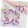 PACKOVE 2Sets Spa Headband and Wristband of Face Wash Headbands