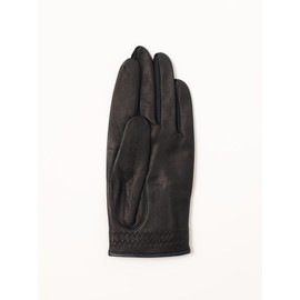 Beams Golf 81460021857 Embossed Logo Sheepskin Leather Gloves (for Left Hand), Black