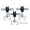 Farm Electric Fence T-Post Gate Handle Anchors Double Hook, galvanised