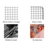 DZRZVD-The Bushcraft Foldable Backpacker's Grill Grate-Welded Stainless Steel Mesh (Upgrade
