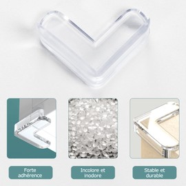 BillyBath Baby Corner Protectors - Corner Protectors for Furniture Safety Children for Office, Cradle, Fireplace, Table, Corners & Edges + No Danger, Pack of 20, Clear