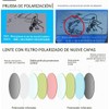 anteojos de sol polarizadas cuadradas retro para hombres y mujeres,