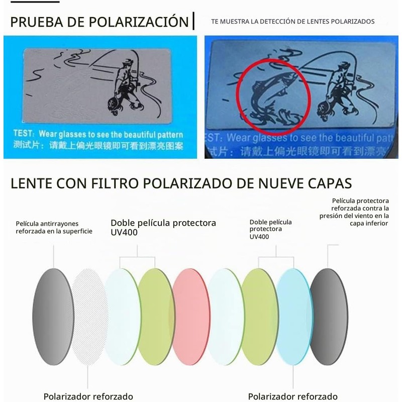 anteojos de sol polarizadas cuadradas retro para hombres y mujeres,