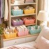 gisgfim 6 Pack Medium Plastic Book Baskets 11 × 7.5
