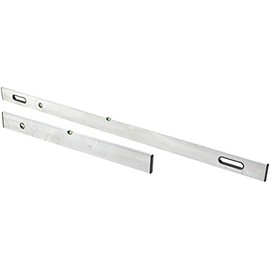 Keson LKS7839 Aluminum Alloy Concrete Screed Level Combination Set with 3 20% Magnified Vials, 39 & 78",Silver