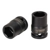 KS Tools 515.1510 3/8 Inch Hexagonal Impact Socket, Short, 10