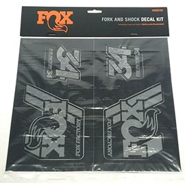 Fox Racing Shox Heritage Fork and Shock Decal Kit Stealth, One Size