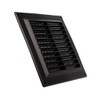 EUROPLAST 150 x 150 mm Plastic Vent Cover, Black, Soffit