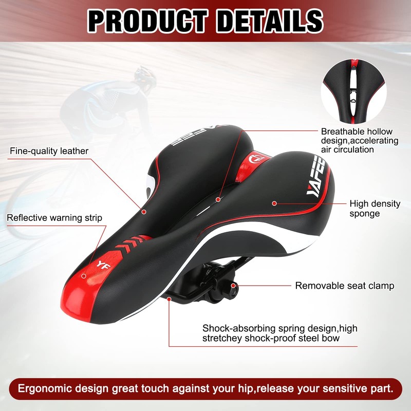 Babimax Bicycle Saddle Waterproof Polyurethane for Mountain Bike Trekking Touring