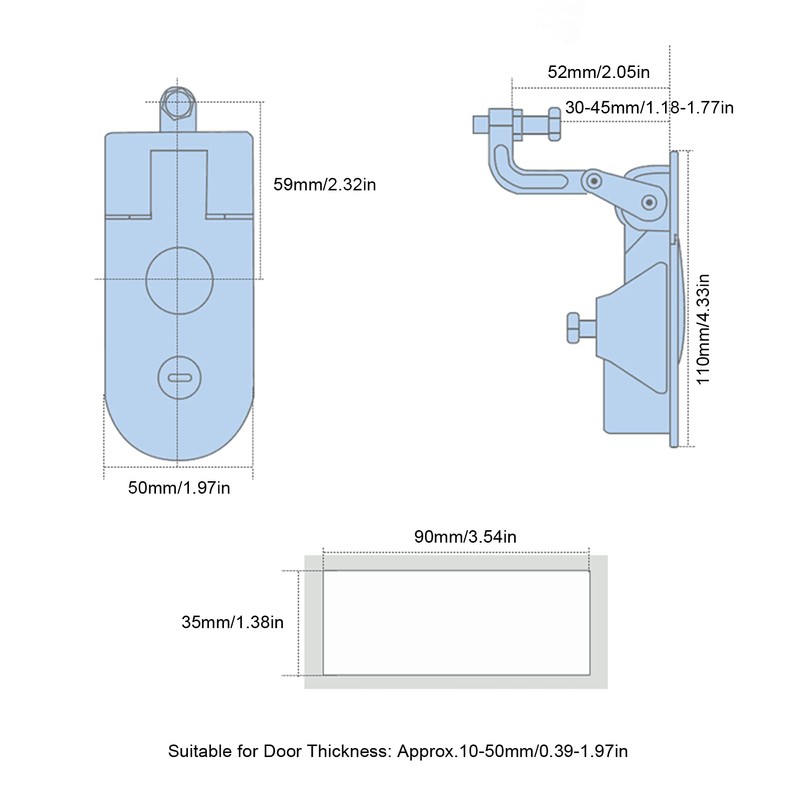 Silver Turn Button Compression Latch Lock, Compression Latch with 2