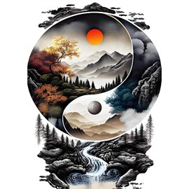 MXJSUA 5D Diamond Painting Kits for Adults, Landscape Diamond Art Kit, Full Drill Diamond Painting Kit for Beginners, DIY Crystal Picture Art for Home Wall Decoration, 30 x 40 cm