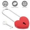 Baluue Love Lock Heart Padlock with Key, 45mm Keyed Padlocks
