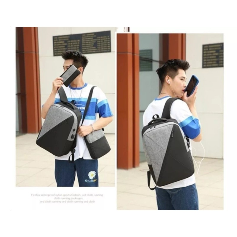 Yuqing Mochila Antirrobo Carga Usb Escolar Laptop Casual 3 Piezas