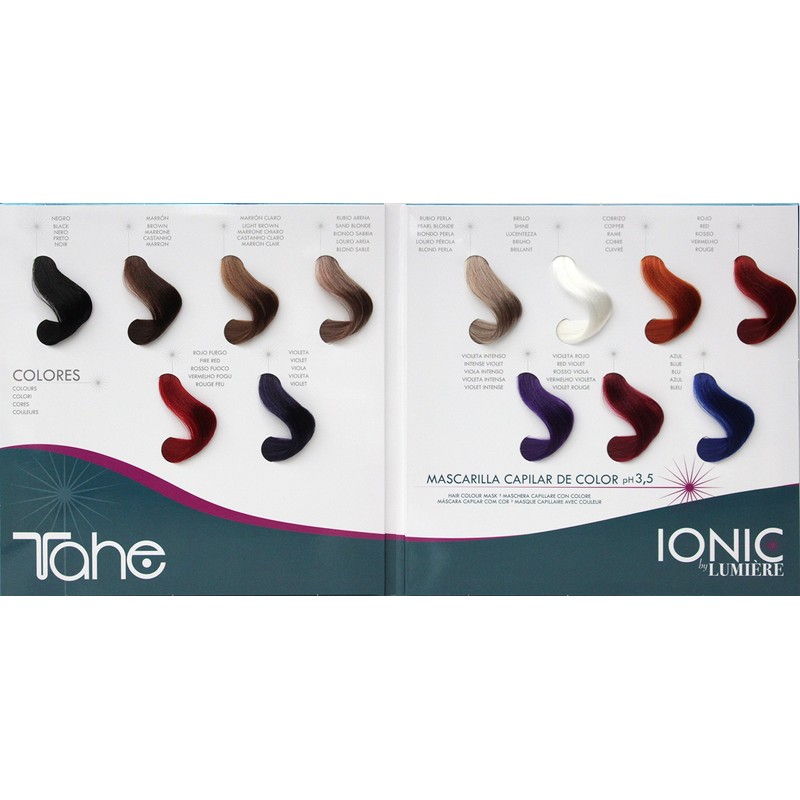 Tahe Ionic Lumière Hair Colour Mask, Red Purple, 100 ml