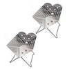Vaygway Flatpack Portable Foldable Stainless Steel Grill and Fire Pit-