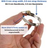 Hose Clamps with Worm Drive, 4 Pack, Clamping Range Diameter