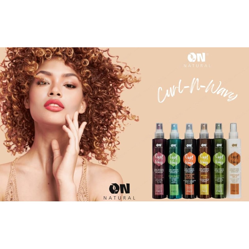 On Natural Curl and Wavy Curl Defining Conditioner & Detangler,