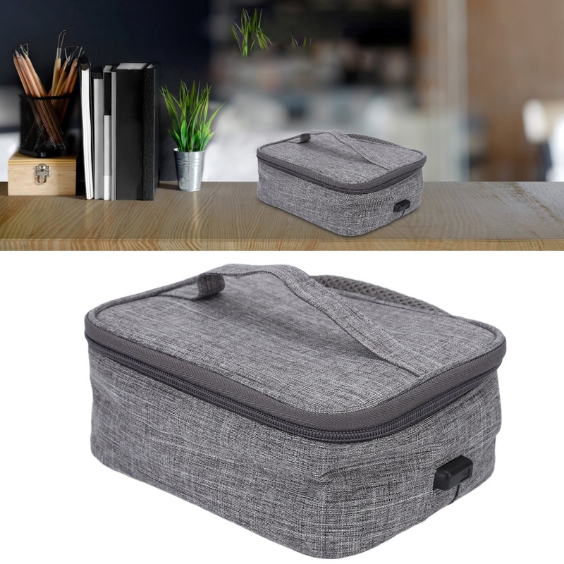 USB Heated Lunch Box Large Capacity Waterproof Oxford Cloth Lightweight