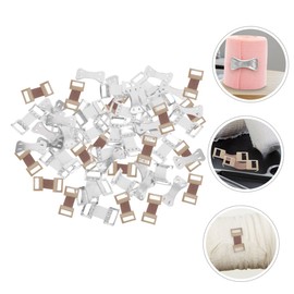 Healvian 100sets Reusable Bandage Clips Easy Use Metal Fasteners for Daily Bandage Fixation Includes Clips