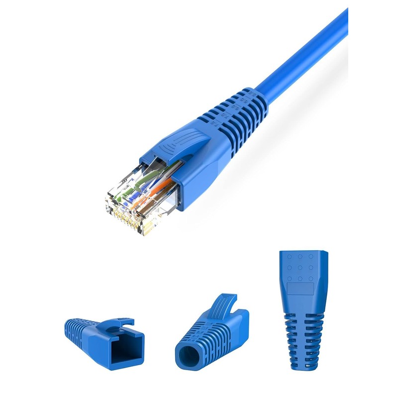 100PCS RJ45 Cable Connector Boots Cover Strain Relief Boots CAT5