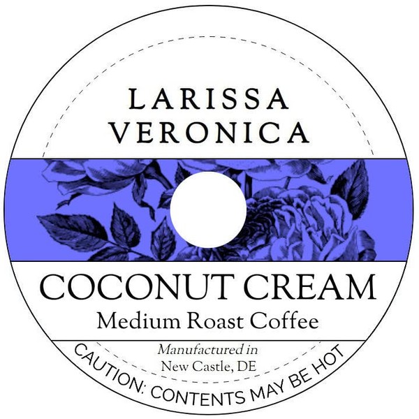 Coconut Cream Medium Roast Coffee (Single Serve K-Cup Pods) (Gourmet,