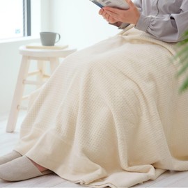Tsubame Towel, Established in 1887, Senshu Towel, Made in Japan, Fluffy Waffle Pattern, Towel Blanket, For Sensitive Skin, Organic Cotton, 100% Cotton, Bedding, Blanket, Washable, All Seasons