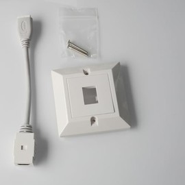 HDMI Wallplate, UK-style, 1 port