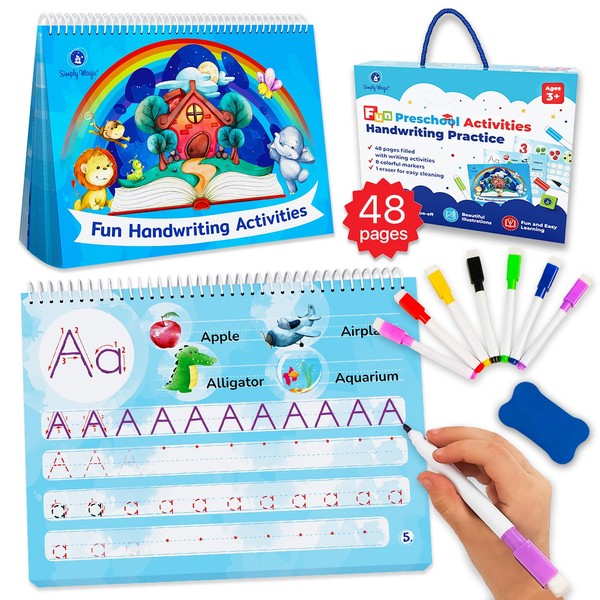 Simply magic 48 PGS Handwriting Book for Kids, Tracing Book
