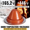 VIVIDA #3 Silicone Metal Roof Pipe Flashing Boot, High Temp