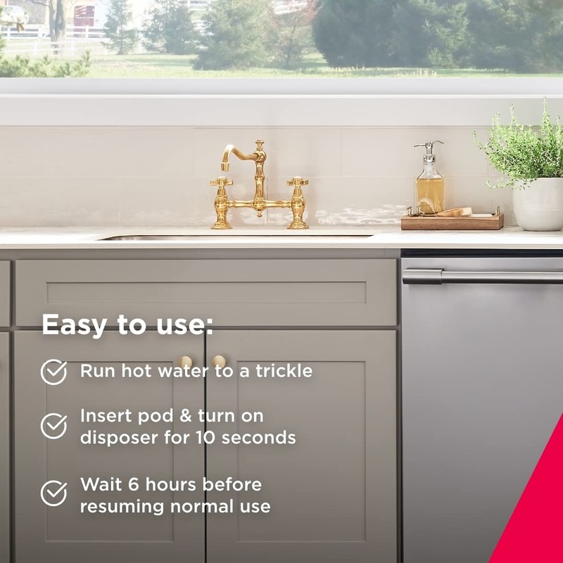 Frigidaire ReadyClean Probiotic Sink and Disposer Cleaner 6 Pods, Tablet,