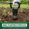H HUGELEAF Garden Bulb Planter Tool 1-5 Inch Depth