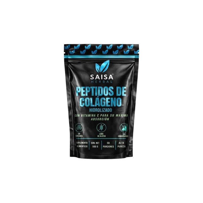 Colageno Hidrolizado 500 G Peptidos 100 Puro Saisa Herbal