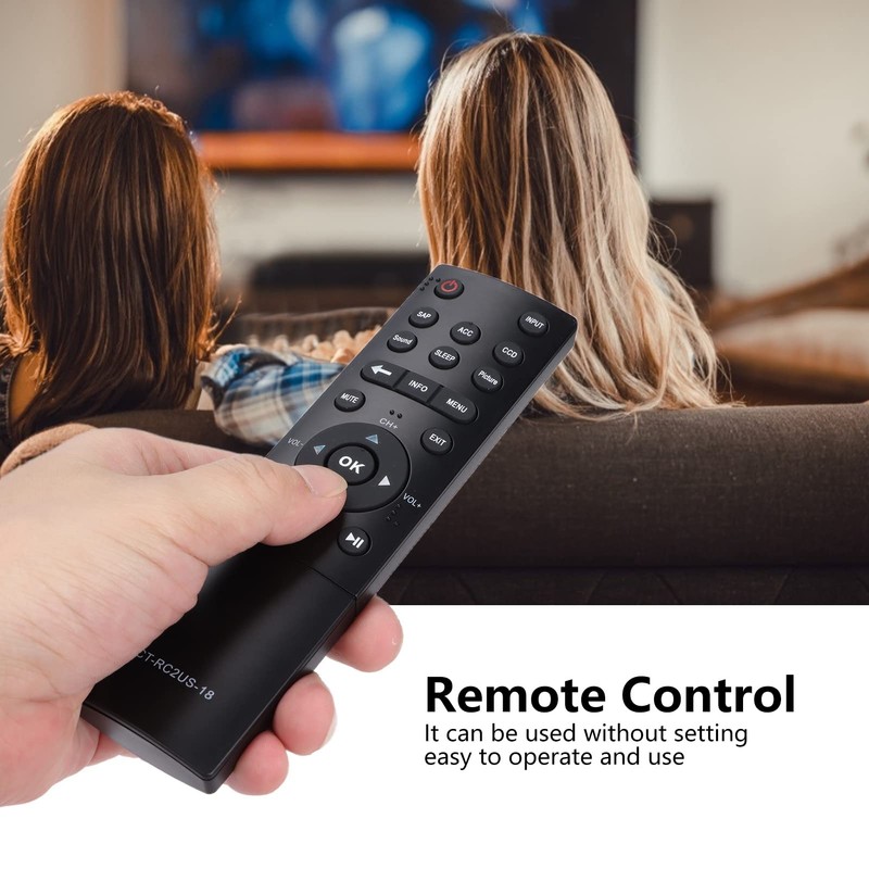 TV Remote Control, CT-RC2US-18 LED TV Remote Control Replacement for