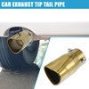 X AUTOHAUX Car Exhaust Tip Heart Shaped Tail Pipe 2.4Inch