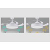 ECO Lighting 28" Retractable Blades LED Ceiling Fan Light Lamp
