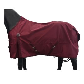 BARN & STABLE 600D 3000mm/3000mvp Super Waterproof & Breathable Horse Rain Sheet Turnout Horse Blanket Sheet for Horse with Leg Straps -no Fill