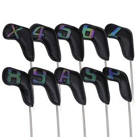 Scott Edward 13PCS Wedge Iron Golf Headcover Set PU Waterproof and Durable Strong Magnetic, Large Numbers Perfect for Most Brand Clubs