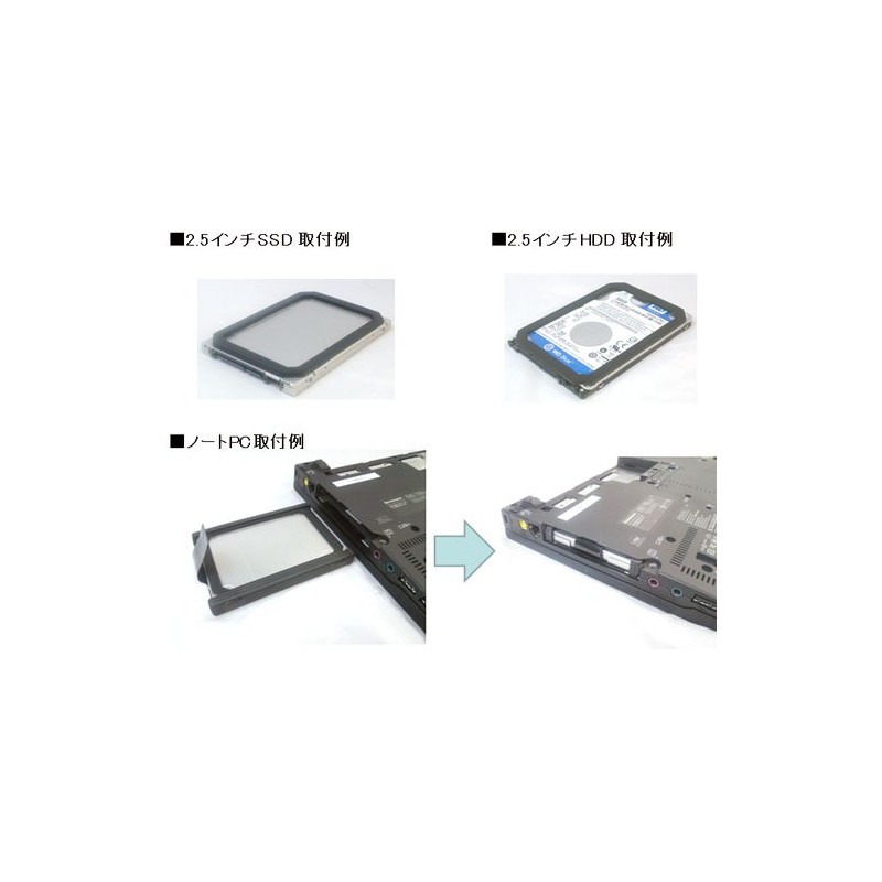 玄人 Orientated 7 mm to 9.5 mm Thick to Converter HDD/SSD Spacer