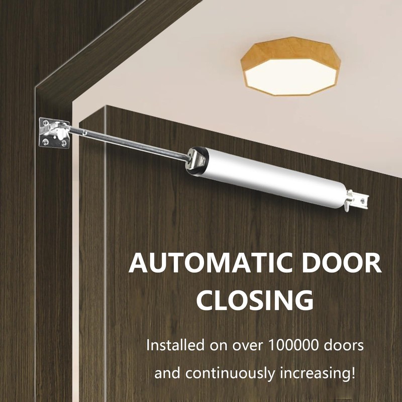 Landrain Automatic Door Closer, No Drilling, Door Recliner for Interior