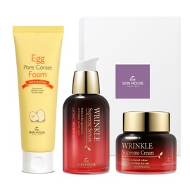 The Skin House - Wrinkle Supreme Gift Set l Regalo de cumpleaños, Cuidado facial coreano esencial para arrugas, líneas finas, nutritivo l...