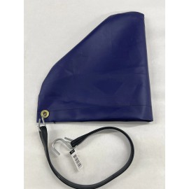 Aftermarket 2-PCS 7" Turbo Saver Exhaust Cover Exhaust Hood 13.5" Tall 2 pc Set BLUE