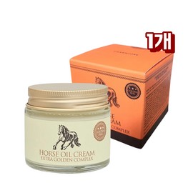 Charmzone Horse Oil Cream Extra Golden Complex Elasticity, Wrinkle Improvement, Nasolabial Fold Improvement Cosmetic, 1 Piece, 70ml / 마유 크림 엑스트라 골든 콤플렉스 탄력 주름개선 팔자주름개선 화장품, 1개, 70ml