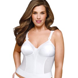 Exquisite Form Women's Longline Bra 5107532, White, 42B