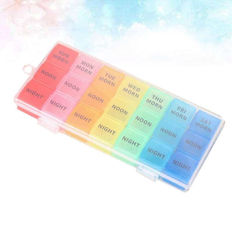MAGICLULU Pill Case Pill Clear Organizer Box Pill Organizer 7