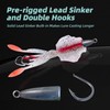 Squid Trap Fishing Lures for Saltwater Soft Artificial Rigged Squid