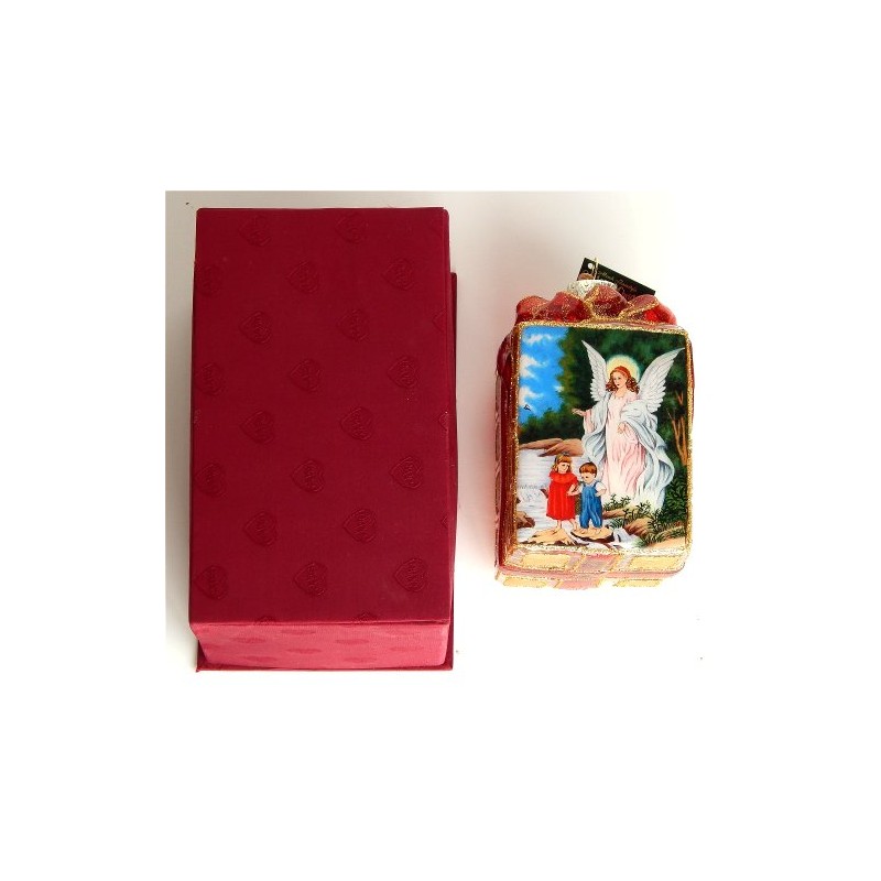 Old World Christmas Guardian Angel Inside Art Ornament