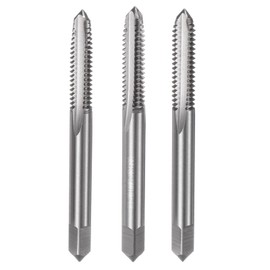 QUARKZMAN 3 Piece Hand Tap Set, 1/4-20 UNC Taper/Male/Basic Thread Screw Taper, High Speed Steel Hand Thread Cutting Tool Set