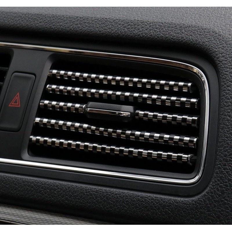 20 Pieces Car Air Conditioner Ventilation Decorative Strips, Waterproof Bendable