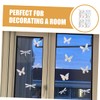 Ciieeo 8sets Butterfly Dragonfly Window Clings Anti-Collision Static Cling Stickers