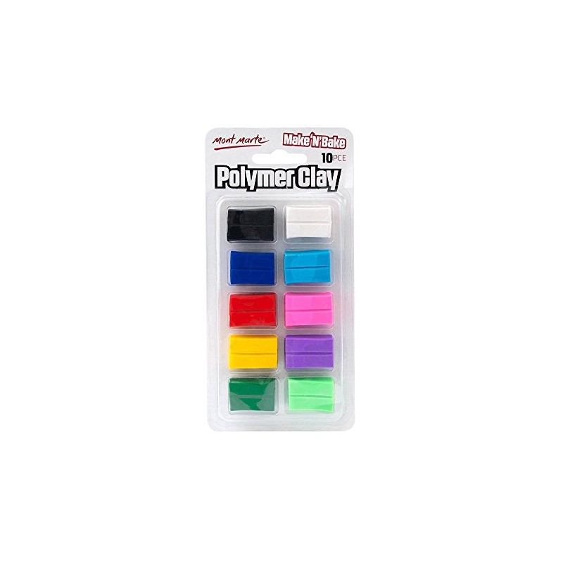 Mont Marte Polymer Clay Set - 10 Pieces - 100g